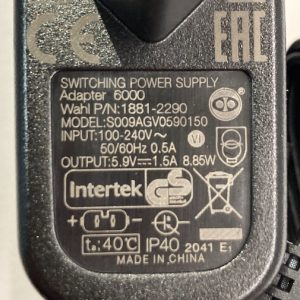 ⁦מטען /שנאי/ כבל טעינה למכונת תספות מוזר Moser⁩ – תמונה ⁦4⁩